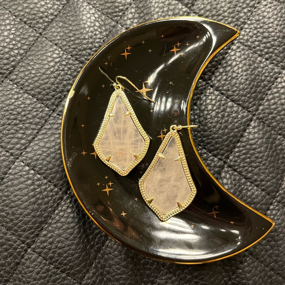 Kendra Scott Alex Drop Earrings in Rose Quartz